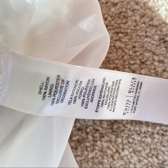 Gold and white open back blouse - Picture 7 of 7